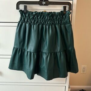 Anthropologie pleather skirt